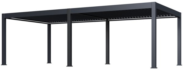 Luxusní ELEKTRICKÁ bioklimatická pergola PRESTIGE 8x4 m, hliník - volně stojící