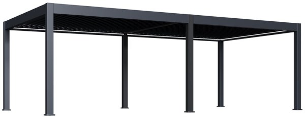 Luxusní ELEKTRICKÁ bioklimatická pergola PRESTIGE 8x4 m, hliník - volně stojící