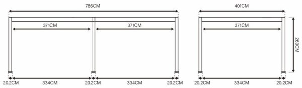 Luxusní ELEKTRICKÁ bioklimatická pergola PRESTIGE 8x4 m, hliník - volně stojící
