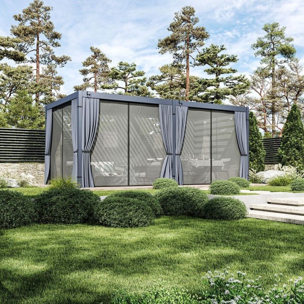 set závěsů a moskytiér pro pergolu ECO 6x3 m