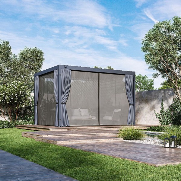 Bioklimatická pergola ECO 4x3 m, ocel - volně stojící