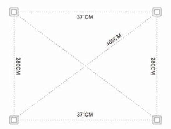 Bioklimatická pergola ECO 4x3 m, ocel - volně stojící
