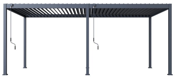 Bioklimatická pergola ECO 6x3 m, ocel - volně stojící