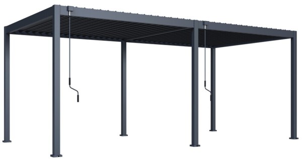 Bioklimatická pergola ECO 6x3 m, ocel - volně stojící