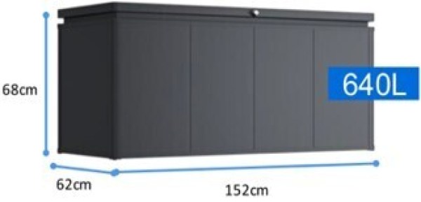 NOBLE 640 L ocelový úložný box