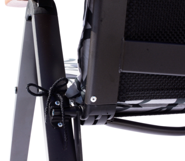 ASS COMFORT poloh. křeslo - antracit + černá