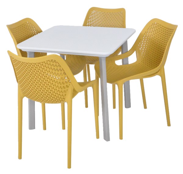 Křeslo BILROS - hořčicově žlutá